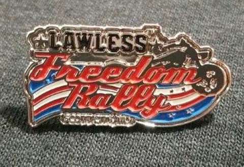 2015 Lawless Freedom Rally Hat Pin